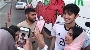 استقبال پرشور مردم از سردار آزمون و علیرضا جهانبخش