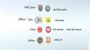 قرعهکشی مرحله یک چهارمنهاییجامحذفیایران 98-97