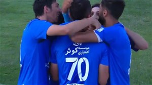 گل اول استقلال به سایپا ( محمد دانشگر )