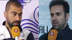 صحبت های نصرتی و زارع پس از بازی ملوان - اکسین