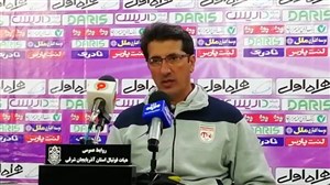 نشست مطبوعاتی محمد تقوی بعد از برد بزرگ مقابل ذوب آهن
