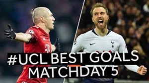 برترین گلهای هفته پنجم UCL در فصل 19-2018