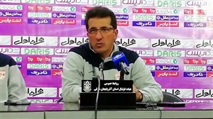 کنفرانس خبری تقوی پس از شکست برابر فولادخوزستان