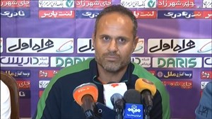 کنفرانس خبری پس از بازی صنعت نفت آبادان - سایپا
