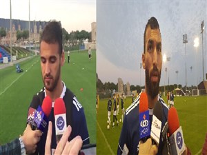 مصاحبه با نوراللهی و چشمی در حاشیه تمرین امروز (07-10-97)