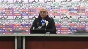 کنفرانسخبری مرزبان پس از شکست مقابل تراکتور