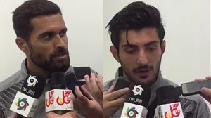 مصاحبه با بازیکنان سپیدرود بعد از بازی با پرسپولیس