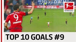 10 گل برتر بازیکنان شماره 9 در بوندسلیگا