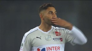 گل دوم آمیان به گنگام با شوت دیدنی سامان قدوس