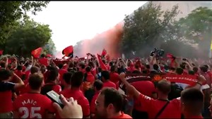 جشن و خوشحالی هواداران مایورکا بعد از صعود به لالیگا