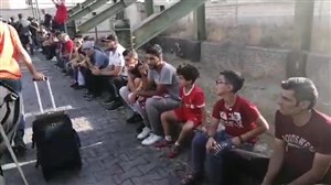 حضور هواداران در حاشیه تمرین پرسپولیس