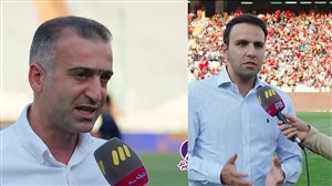 صحبت های محسن خلیلی و فراز کمالوند قبل از شروع بازی