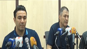 کنفرانس خبری پس از بازی فولاد - صنعت نفت آبادان
