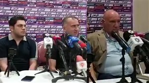 کنفرانس خبری سرمربیان گل گهر و پارس جنوبی