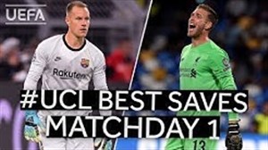 برترین سیوهای هفته نخست لیگ قهرمانان اروپا 20-2019