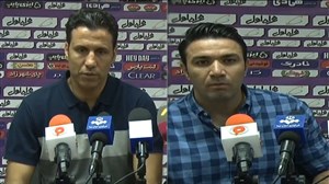 نشست خبری پس از بازی نفت مسجدسلیمان - فولاد