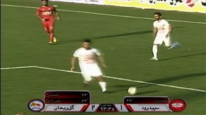 خلاصه بازی سپیدرود 1 - گل ریحان 2
