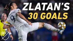 مرور 30 گل زلاتان ابراهیموویچ در فصل 2019 لیگ آمریکا