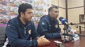 نشست خبری هاشمی نسب پسازپیروزی برابر پارس