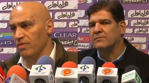 کنفرانس خبری پس از بازی ذوب آهن - نساجی