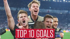 10 گل برتر تیم آژاکس در سال 2019