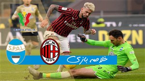 خلاصهبازی آثمیلان 3 - اسپال 0 (کوپا ایتالیا)