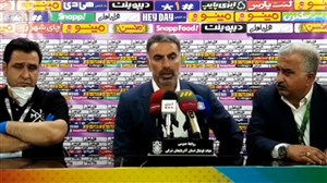 نشست خبری فکری سرمربی نساجی بعد از برد برابر تراکتور