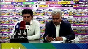 کنفرانس مطبوعاتی سراج پس از شکست مقابل تراکتور
