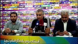 نشست خبری ساکت الهامی پس از پیروزی مقابل صنعت نفت