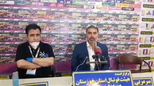 نشست خبری فکری پس از دیدار صنعتنفت و نساجی