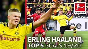 5 گل برتر ارلینگ هالند در فصل 20-2019