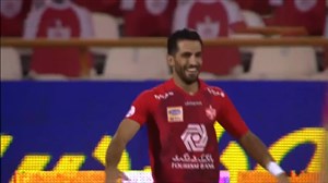 گل اول پرسپولیس به سایپا توسط وحید امیری
