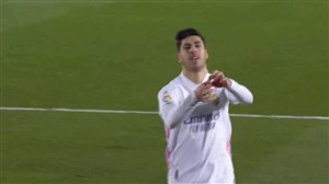 گل دوم رئال مادرید به سلتاویگو توسط آسنسیو