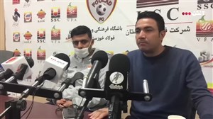 اعتراضات نکونام در کنفرانس خبری بعد از بازی با مس
