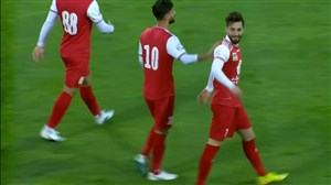 گل اول پرسپولیس به فولاد توسط عبدی