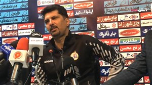 کنفرانس خبری حسینی بعد از بازی با ذوب آهن