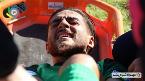 مصدومیت دردناک بازیکن ماشین (عکس)