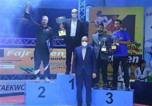 مردان تکواندوی ایران بر سکوی قهرمانی جام فجر