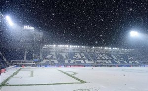 برف سنگین بازی آتالانتا – ویارئال را لغو کرد (عکس)