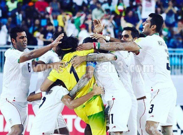 تیم ملی ساحلی ایران در جمع 4 تیم برتر دنیا