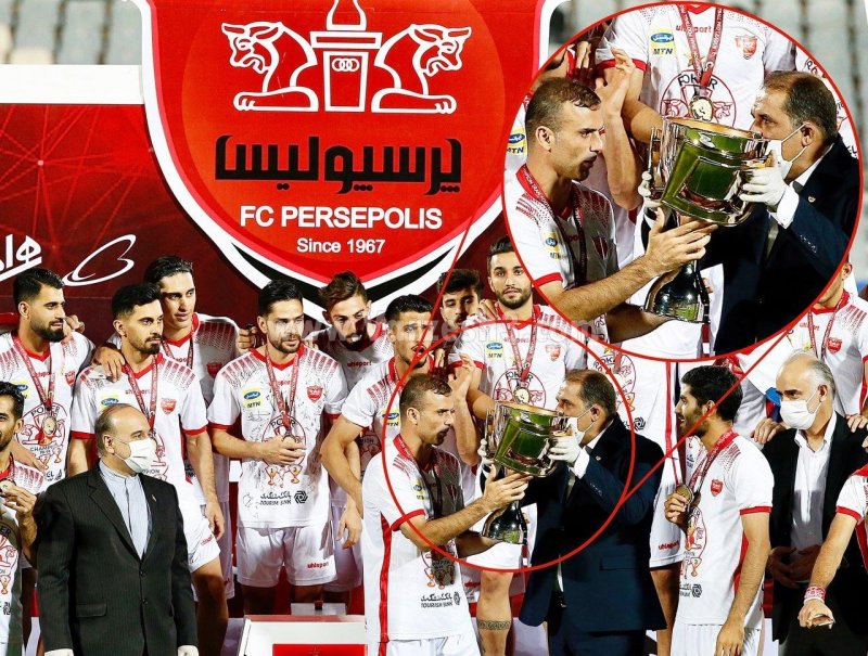 لحظه عجیب جشن قهرمانی پرسپولیس