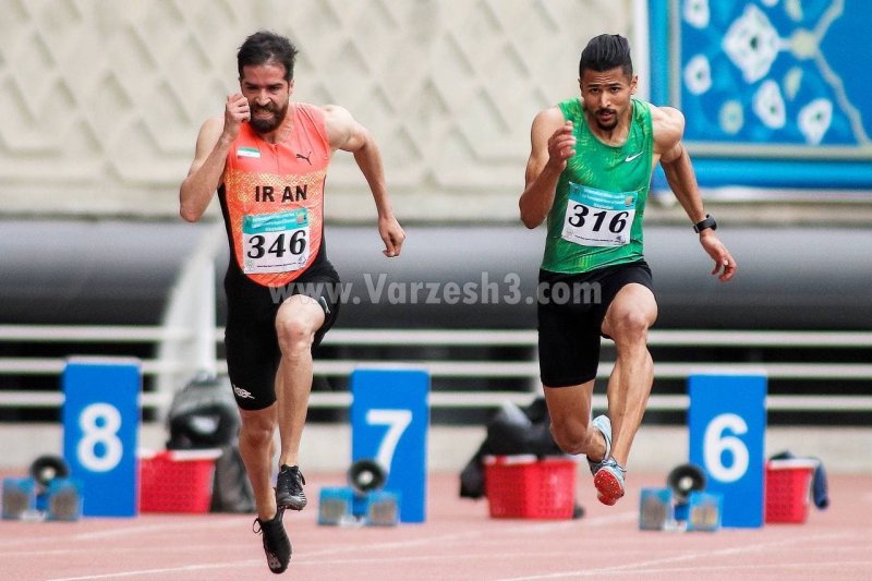 قهرمانی تفتیان در ۱۰۰ متر با رکوردشکنی